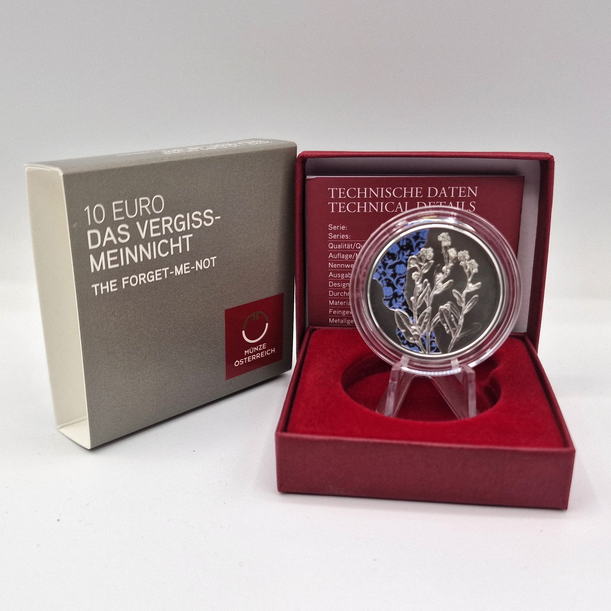 2023 Flôr Não-Me-Esqueças (Azul) - 10€ Áustria Proof